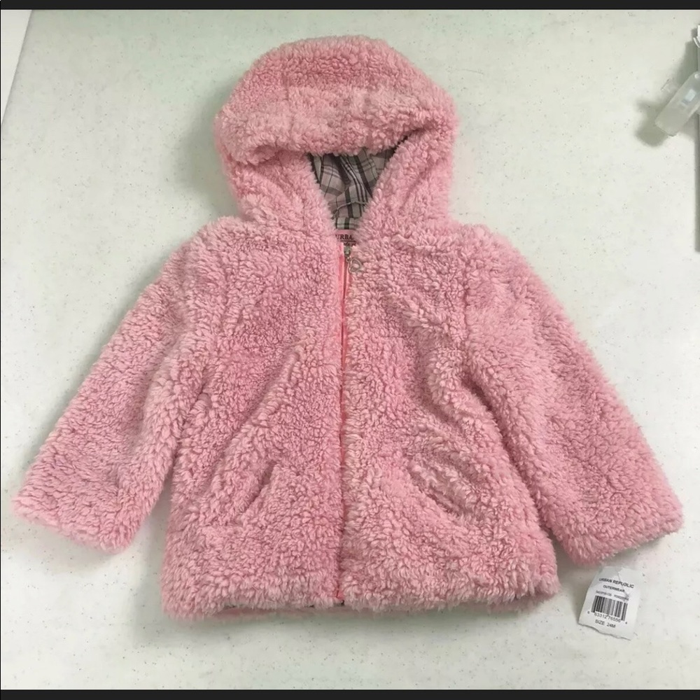 NWT Urban Republic Faux Fur Jacket Size 24 Months